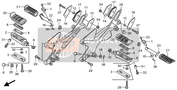 Honda CBF600NA 2006 Paso para un 2006 Honda CBF600NA