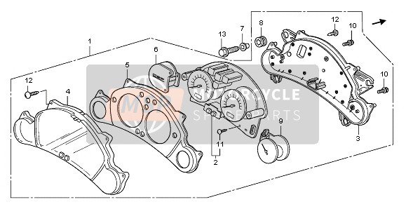 Honda CBF600S 2006 METER (KMH) for a 2006 Honda CBF600S