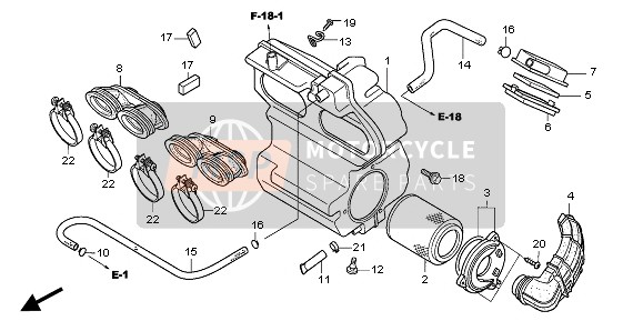 Honda CBF600S 2006 AIR CLEANER for a 2006 Honda CBF600S