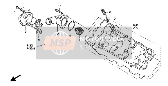 Honda CBF600SA 2006 THERMOSTAT for a 2006 Honda CBF600SA