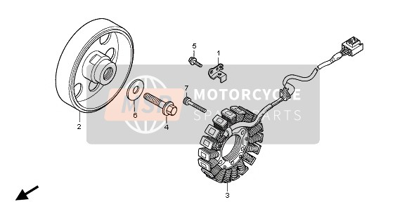 Honda CBF1000 2006 Générateur pour un 2006 Honda CBF1000