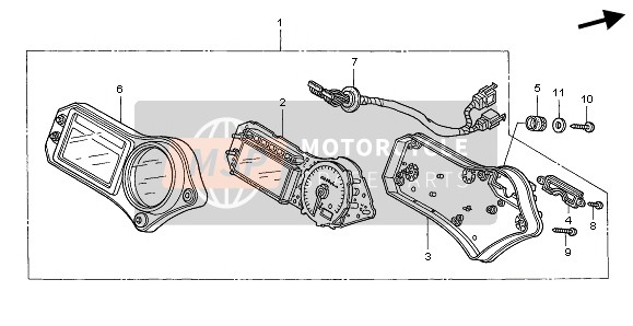 Honda CBR600F 2006 Metro (KMH) para un 2006 Honda CBR600F