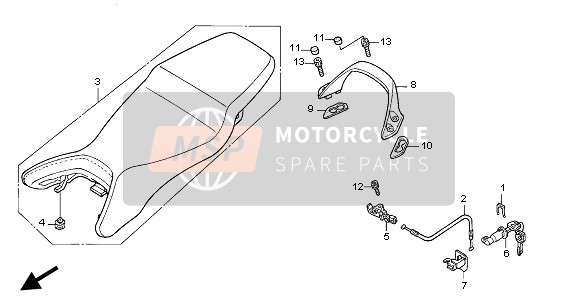 Honda CBR600F 2006 Posto A Sedere per un 2006 Honda CBR600F