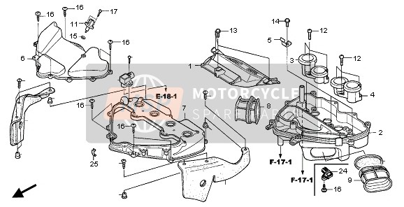 Honda CBR600RR 2006 AIR CLEANER for a 2006 Honda CBR600RR