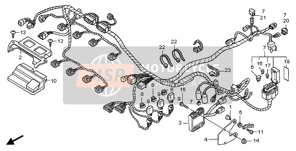 Honda CBR600RR 2006 WIRE HARNESS for a 2006 Honda CBR600RR