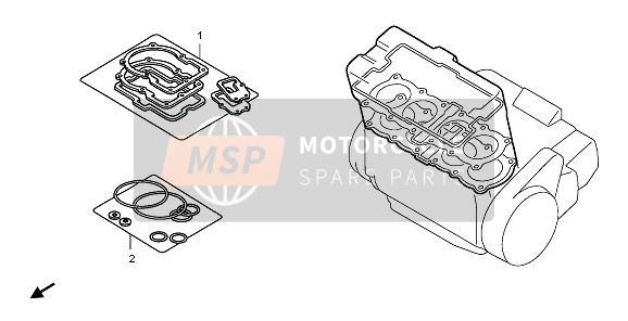 Honda CBR1000RR 2006 EOP-1 Kit de joint A pour un 2006 Honda CBR1000RR