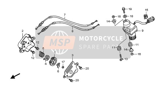 Honda CBR1000RR 2006 SERVOMOTOR für ein 2006 Honda CBR1000RR