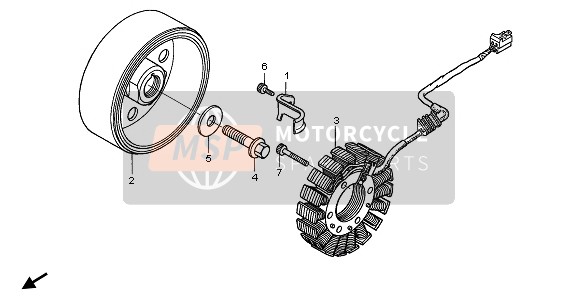 Honda CBR1100XX 2006 GENERATOR for a 2006 Honda CBR1100XX