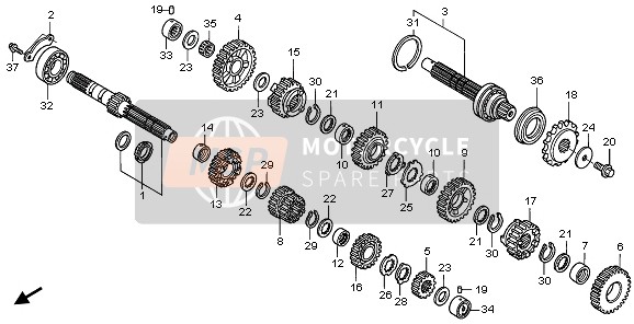 Honda CBR1100XX 2006 Transmission pour un 2006 Honda CBR1100XX