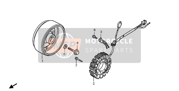 Honda FMX650 2006 GENERATOR for a 2006 Honda FMX650