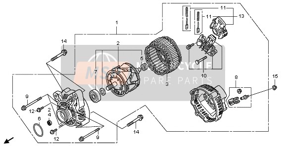 Honda GL1800A 2006 Générateur pour un 2006 Honda GL1800A