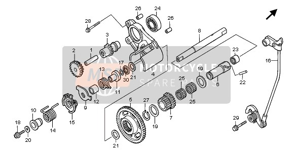 Honda GL1800A 2006 REVERSE GEAR for a 2006 Honda GL1800A