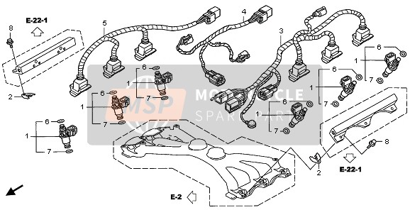 Honda GL1800A 2006 INJECTOR for a 2006 Honda GL1800A