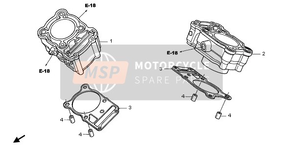 Honda NT700V 2006 CYLINDER for a 2006 Honda NT700V