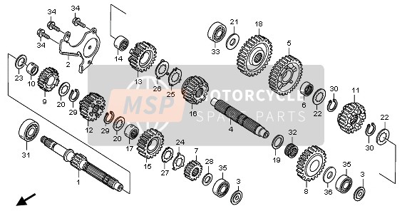 Honda NT700V 2006 TRANSMISSION for a 2006 Honda NT700V