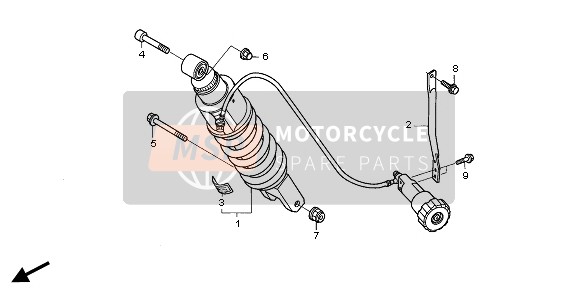 Honda ST1300 2006 Cuscino posteriore per un 2006 Honda ST1300