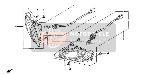 Honda ST1300A 2006 BLINKER für ein 2006 Honda ST1300A