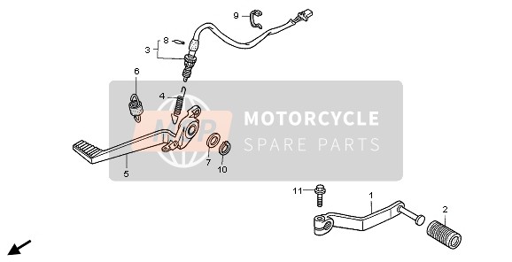 Honda VFR800 2006 PEDAL für ein 2006 Honda VFR800