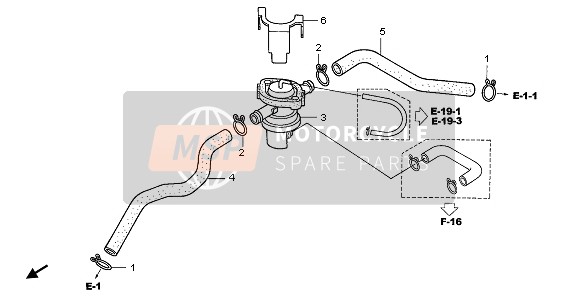 Valve de contrôle d'injection d'air