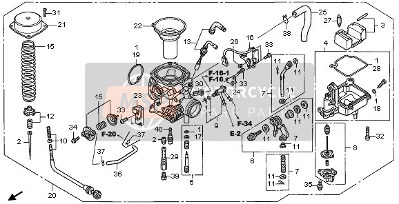 Honda VTX1300S 2006 CARBURETOR for a 2006 Honda VTX1300S