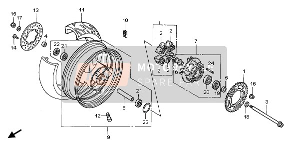 41241MAT000, Raddaempfer, H., Honda, 0