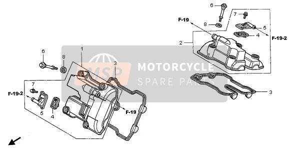 Honda XL1000V 2006 CYLINDER HEAD COVER for a 2006 Honda XL1000V