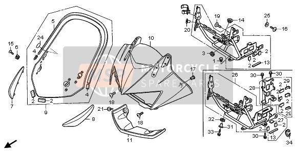 84706198740, Rubber, Taillight, Honda, 1