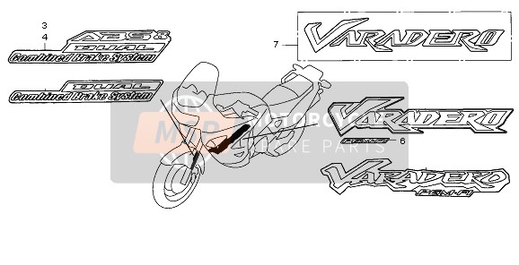 Honda XL1000VA 2006 MARK for a 2006 Honda XL1000VA