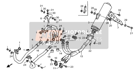 18325MW4000, Guard, Ex. Pipe Heat, Honda, 0