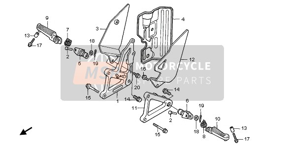 90105KV3700, Bolt, Main Step Bracket, Honda, 0