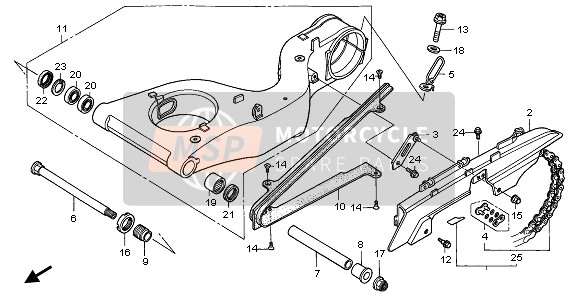 40540MAS005, Chain,Drive RKGB5, Honda, 1