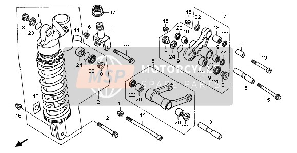 52469MT7305, Rod Set, Cushion Connecting, Honda, 0