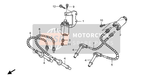 30733MT3505, Fil Haute Tension, Honda, 2