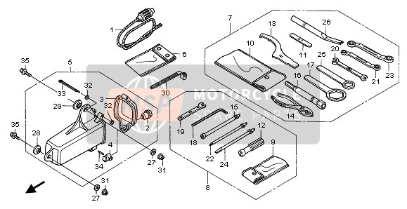 Honda RVF750R 1996 TOOLS for a 1996 Honda RVF750R