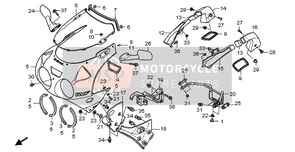 64508MR7000, Rubber, Mirror Stay Mounting, Honda, 0