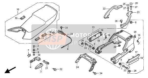 Honda ST1100 2001 Posto A Sedere per un 2001 Honda ST1100