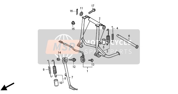 Honda ST1100 2001 STAND for a 2001 Honda ST1100