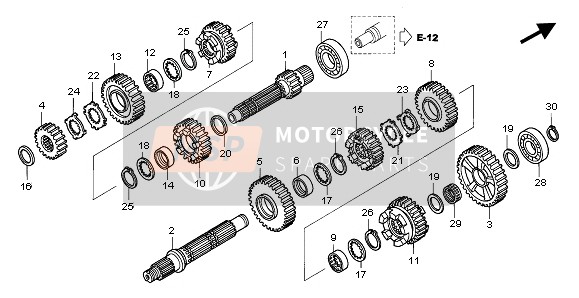 Honda ST1300A 2003 TRANSMISSION for a 2003 Honda ST1300A