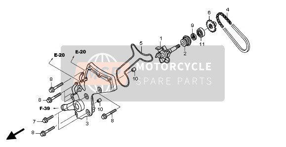 Honda ST1300 2003 WASSERPUMPE für ein 2003 Honda ST1300