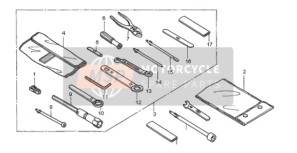 Honda ST1300 2003 TOOLS for a 2003 Honda ST1300