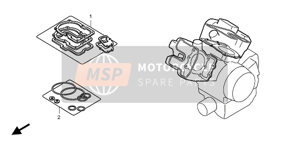 Honda VTR1000SP 2003 EOP-1 Gasket Kit A for a 2003 Honda VTR1000SP