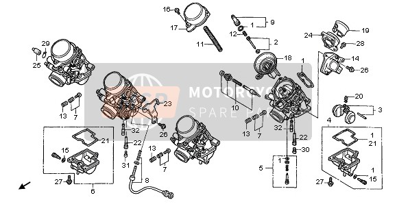 E-18-1 Carburador (Partes componentes)