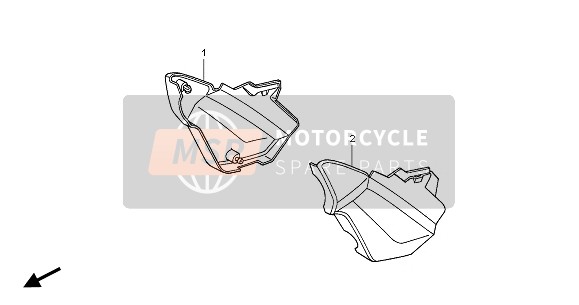 Honda CBF600N 2007 Couvercle latéral pour un 2007 Honda CBF600N