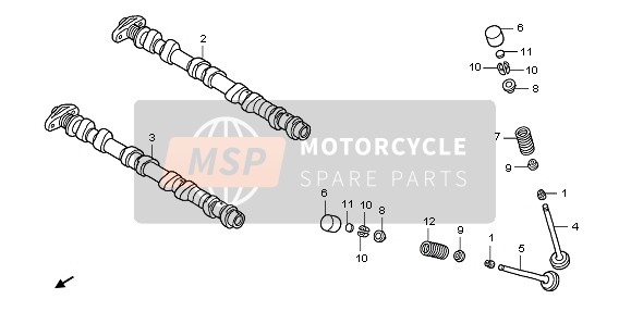 Honda CBF600NA 2007 Arbre À Cames & Soupape pour un 2007 Honda CBF600NA