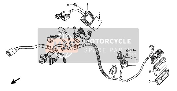 Honda CBR600F 2007 WIRE HARNESS for a 2007 Honda CBR600F