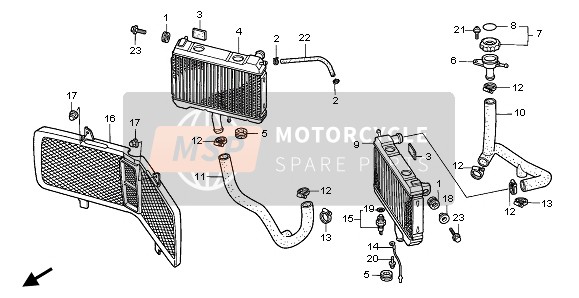 19503MB1870, Abrazadera,  Maguito, Honda, 2