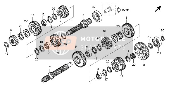 Honda ST1300A 2007 Transmission pour un 2007 Honda ST1300A