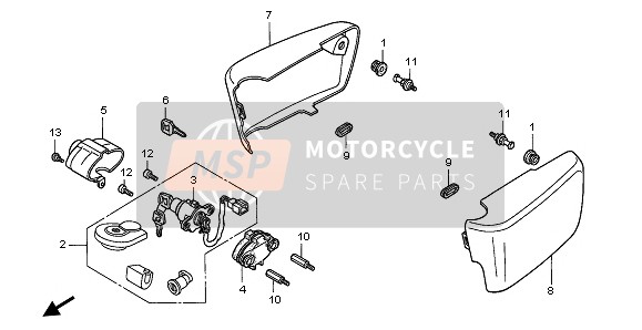 83500MZ0000ZD, Cover, R. Side *R191 * (R191 American Red), Honda, 2