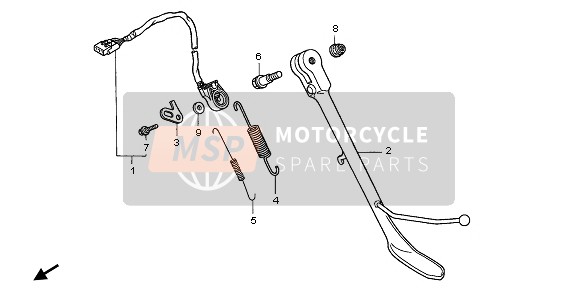 Honda GL1500C 1997 Costado para un 1997 Honda GL1500C