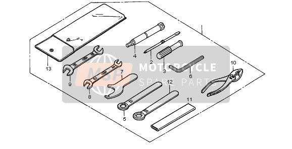 Honda VT125C 2008 Outils pour un 2008 Honda VT125C